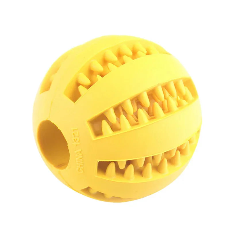 Dog Ball Toys for Small Dogs Interactive Elasticity Puppy Chew Toy Tooth Cleaning Rubber Food Ball Toy Pet Stuff Accessories