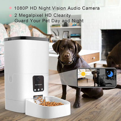 &quot;Smart Pet Feeder with Camera and App Control - Perfect for Cats and Dogs!&quot;