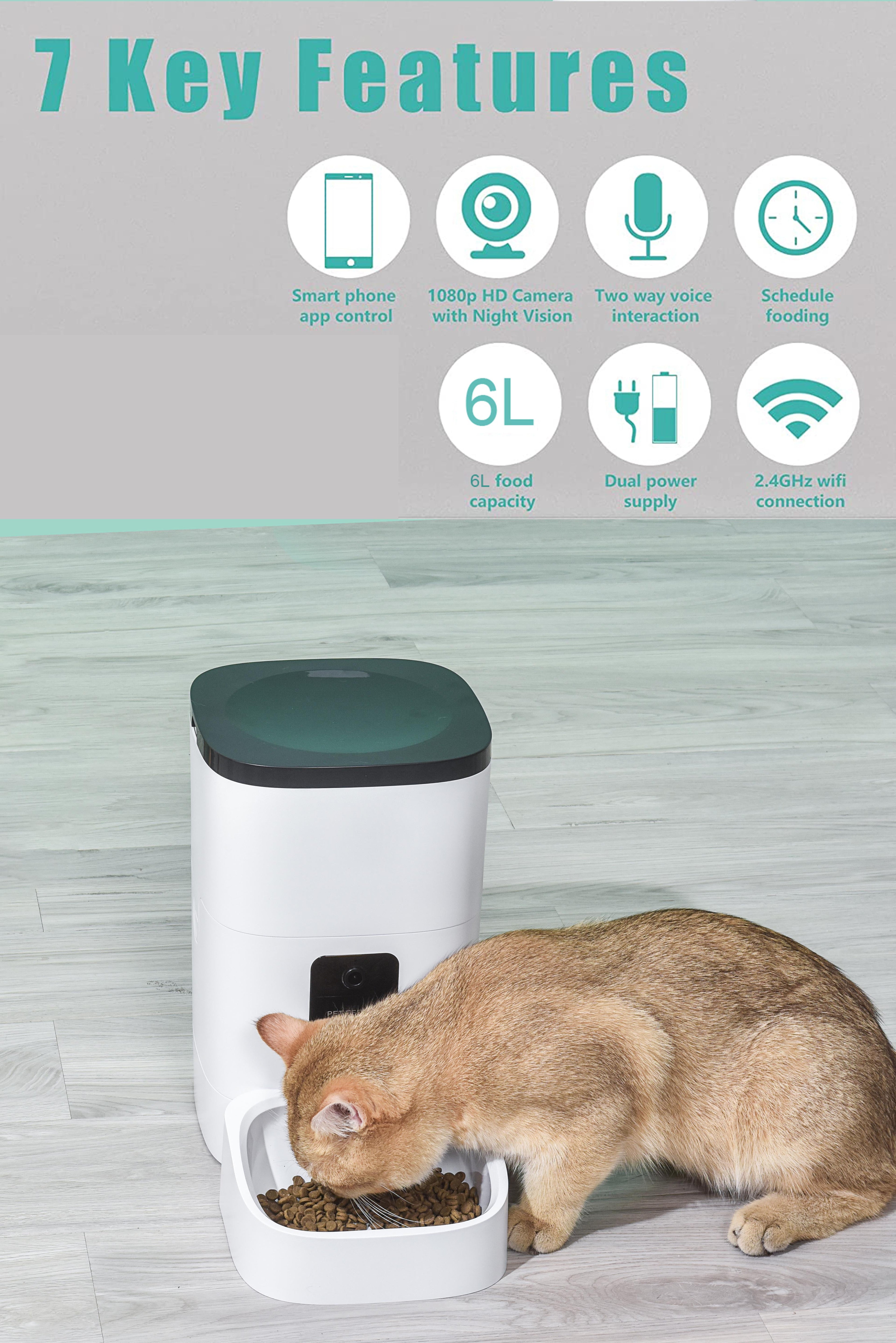 &quot;Smart Pet Feeder with Camera and App Control - Perfect for Cats and Dogs!&quot;