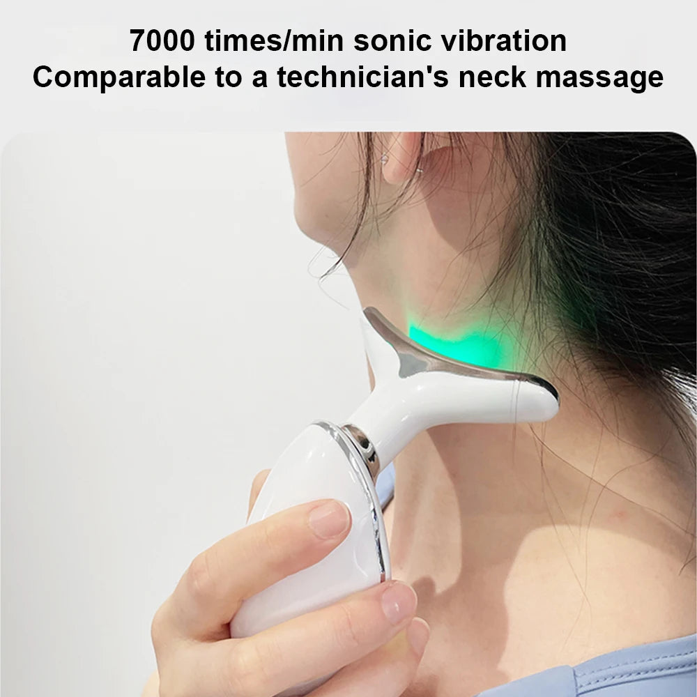 7-In-1 Electric Face Neck Massager EMS Face Massager anti Wrinkle Skin Microcurrent Neck for Daily Skin Care Routine