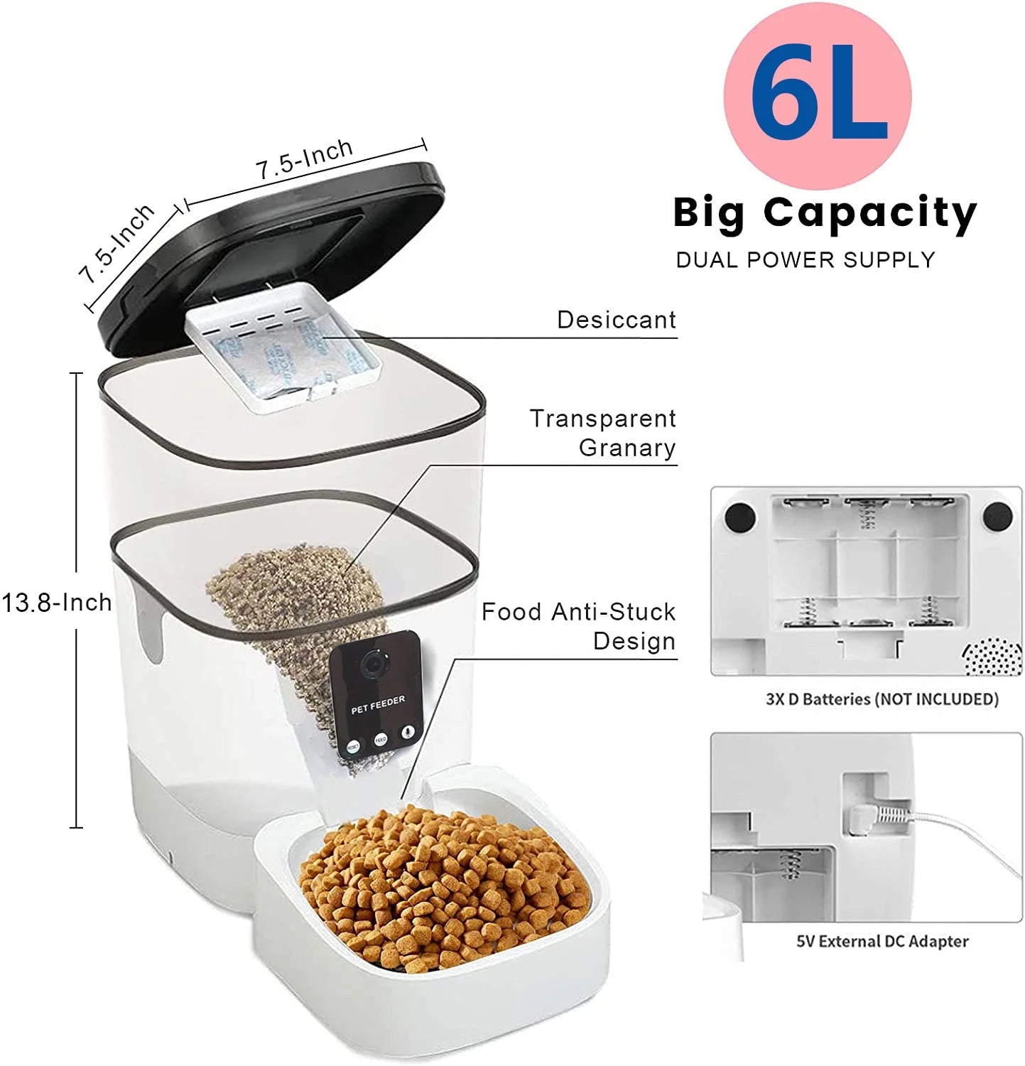 &quot;Smart Pet Feeder with Camera and App Control - Perfect for Cats and Dogs!&quot;