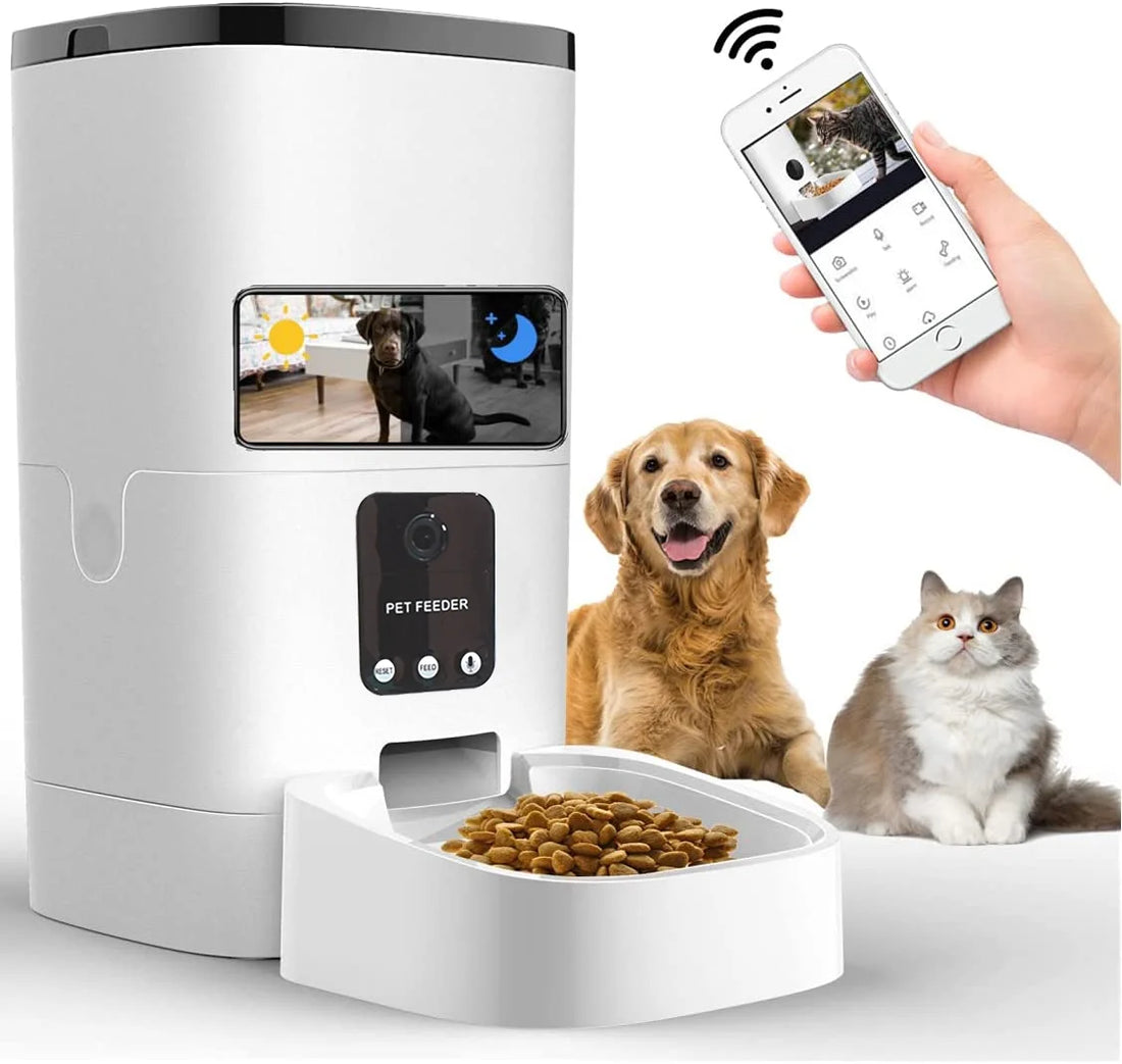 &quot;Smart Pet Feeder with Camera and App Control - Perfect for Cats and Dogs!&quot;