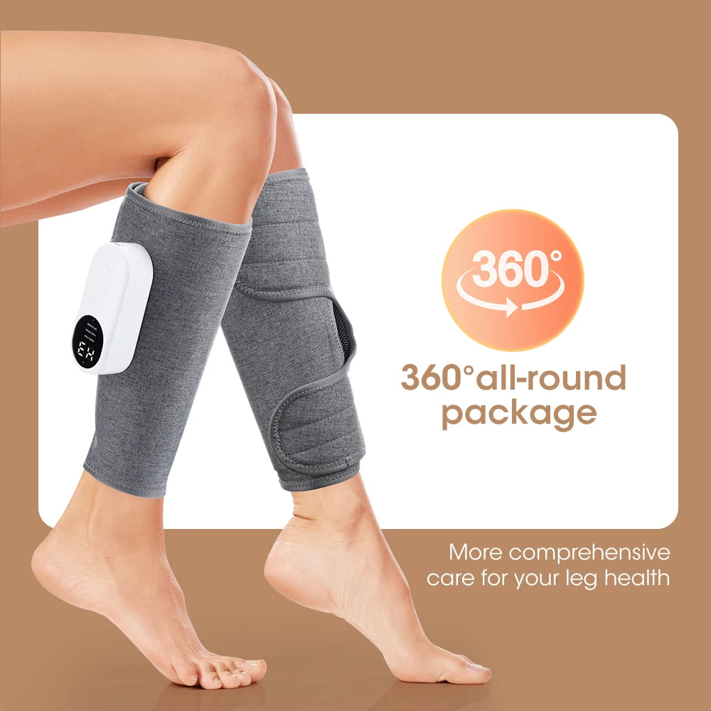 Eletric 360° Air Pressure Calf Massager Wireless Leg Massage 3 Mode Airbag Compresstion Relax Foot Calf Muscle Blood Circulation